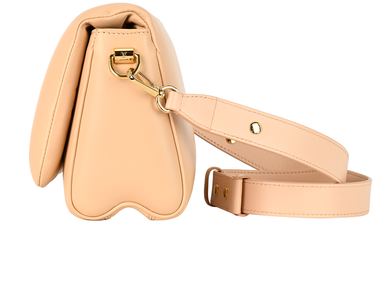 Soft Twist MM, &pound;1,900, Handbags, Beige, Leather, Bottom view